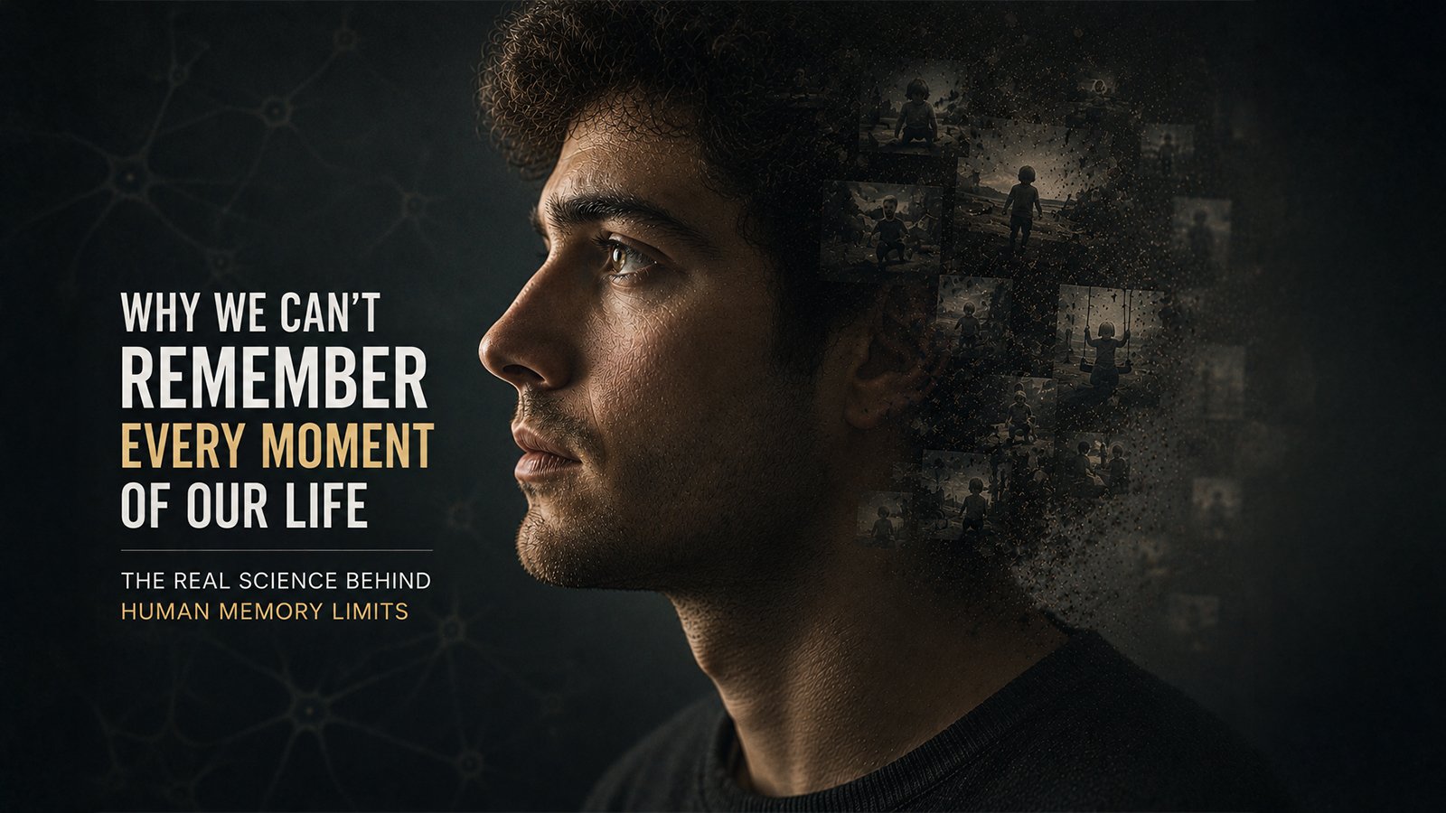 Human memories fading from the mind showing why we cannot remember every moment of life