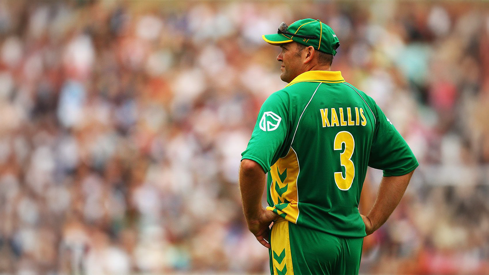 Jacques Kallis in a green South Africa jersey during a cricket match, representing records that may never be broken